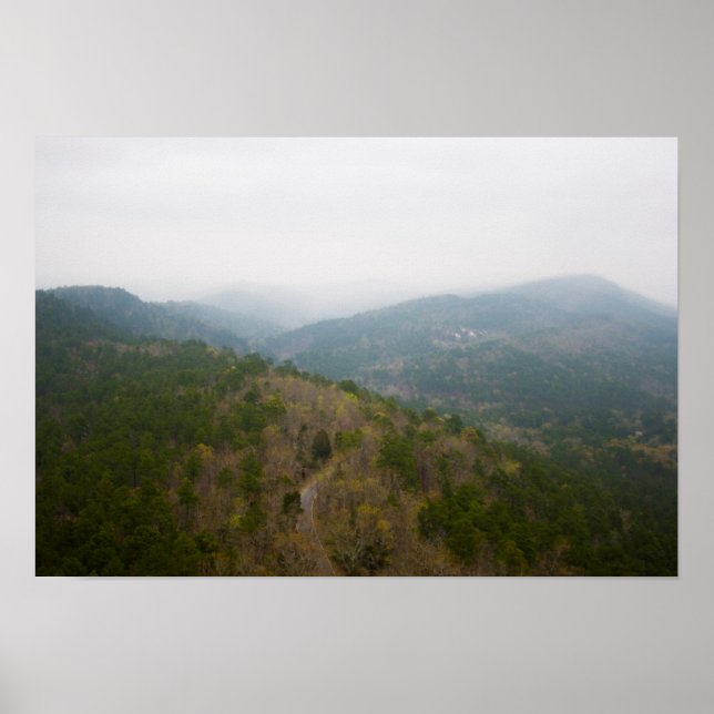 Póster Montanhas Zig Zag, Arkansas (Frente)