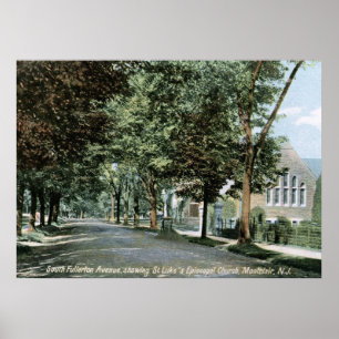 Poster Montclair, vintage 1908 de New-jersey