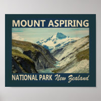 Monte Aspirando Parque Nacional Nova Zelândia Vint