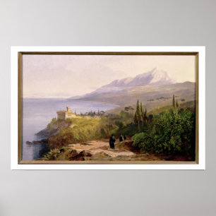 Póster Monte Athos e o monastério de Stavroniketes, 18