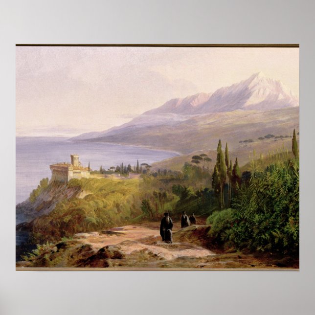 Póster Monte Athos e o mosteiro de Stavroniketes, 18 (Frente)
