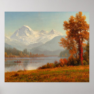 Poster Monte Baker, Washington, arte refinada,