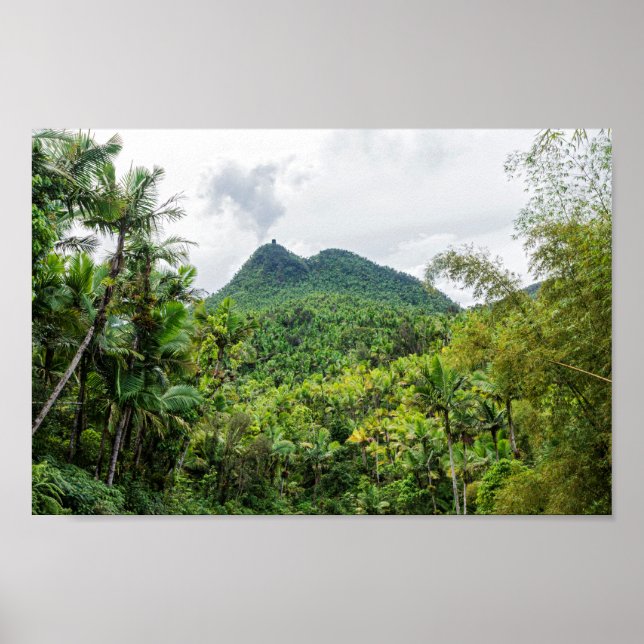 Poster Monte Britton e paisagem de el yunque (Frente)