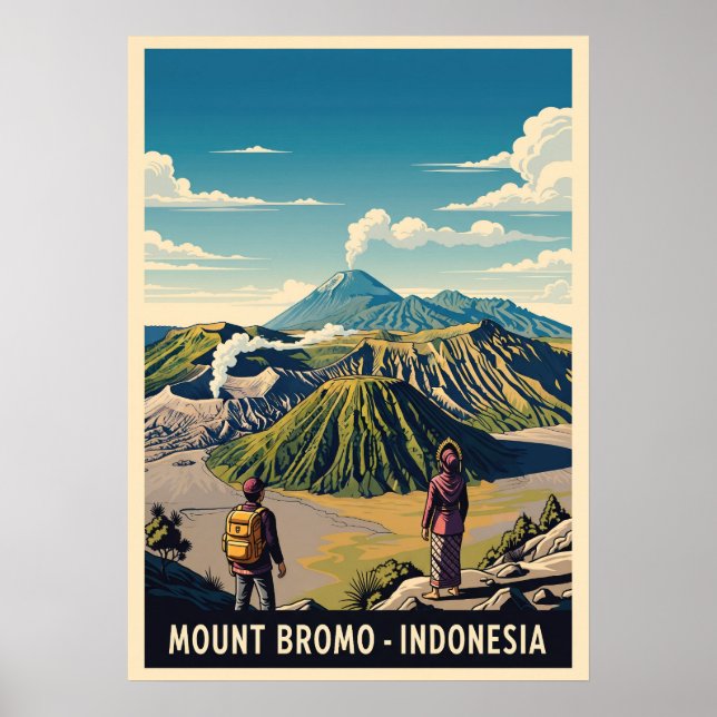 Poster Monte Bromo Indonésia V02 (Frente)