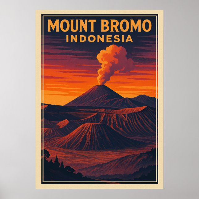 Poster Monte Bromo Indonésia V06 (Frente)