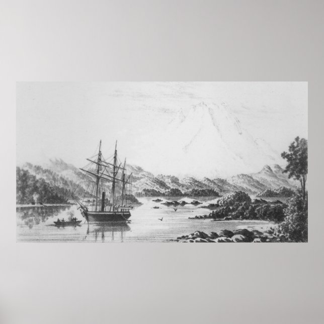 Póster Monte Burney, das Ilhas Otter (Frente)