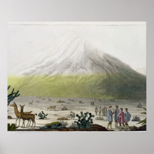 Póster Monte Chimborazo, Equador, de "Le Costume Ancien