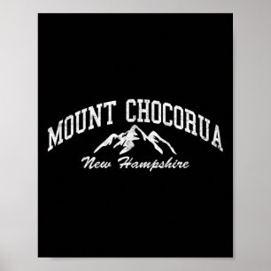 Poster Monte Chocorua New Hampshire Montanha Vintage 