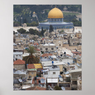 Póster Monte do Templo e Cúpula da Rocha