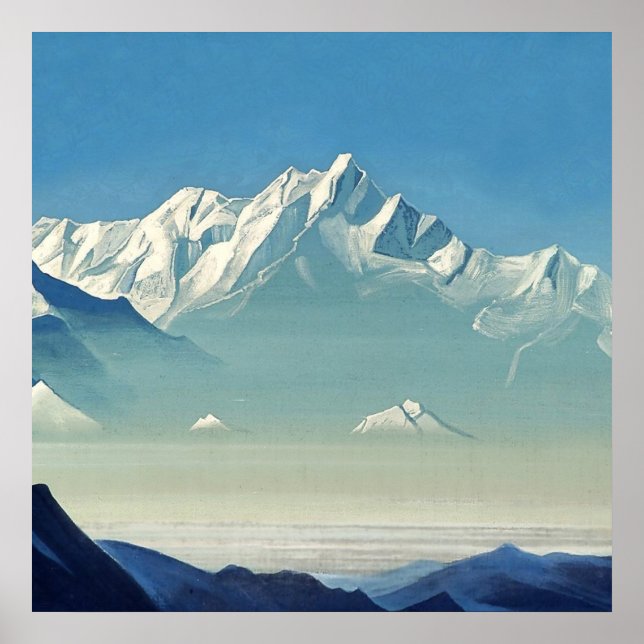 Poster "Monte dos Cinco Tesouros" de Nicholas Roerich (Frente)