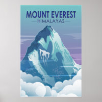 Monte Everest Himalayas Vintage