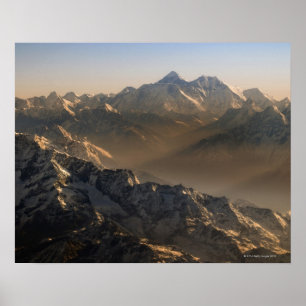 Póster Monte Everest, montanhas de Himalaya, Ásia