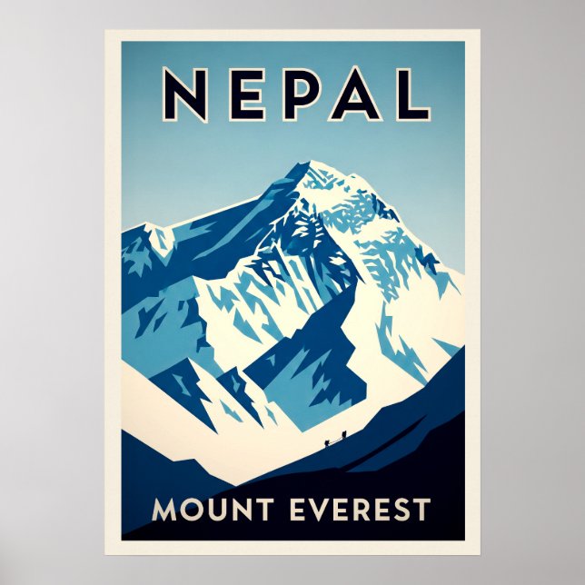 Poster Monte Everest no Nepal V04 (Frente)