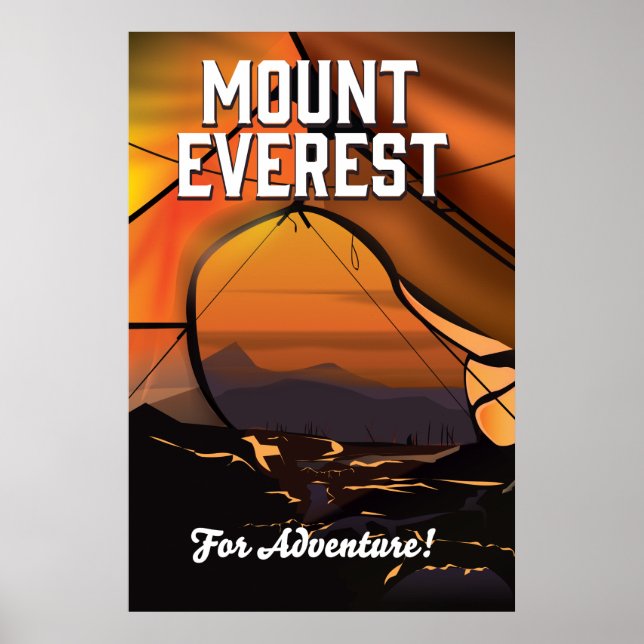 Poster Monte Everest Para Aventura! (Frente)
