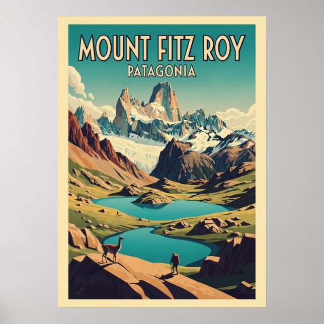 Poster Monte Fitz Roy Patagônia V09 (Frente)
