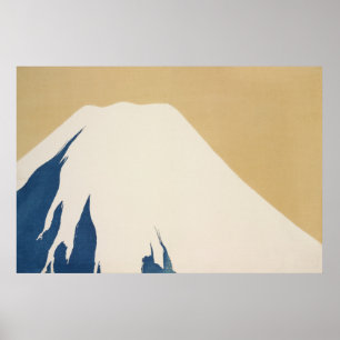 Poster Monte Fuji de Momoyogusa–Flores
