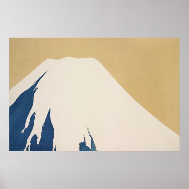Poster Monte Fuji de Momoyogusa por Kamisaka Sekka (Frente)