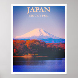Poster Monte Fuji Japan Vintage - Viagem