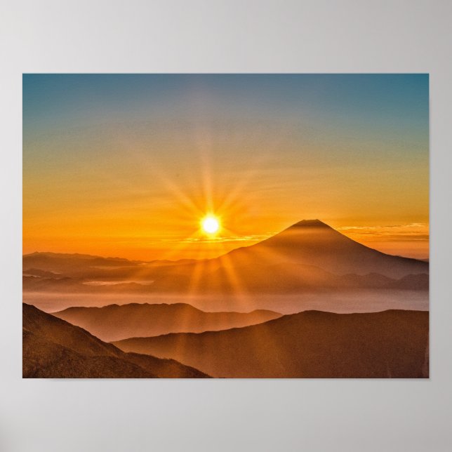 Poster Monte fuji japan vulcano (Frente)