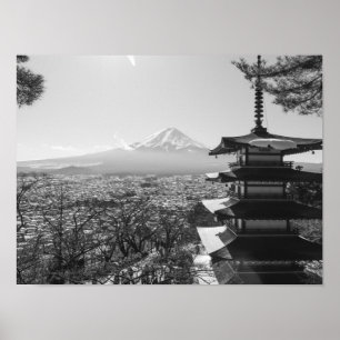 Poster Monte Fuji Japão - Paisagem Cênica