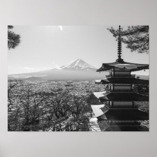 Poster Monte Fuji Japão - Paisagem Cênica
