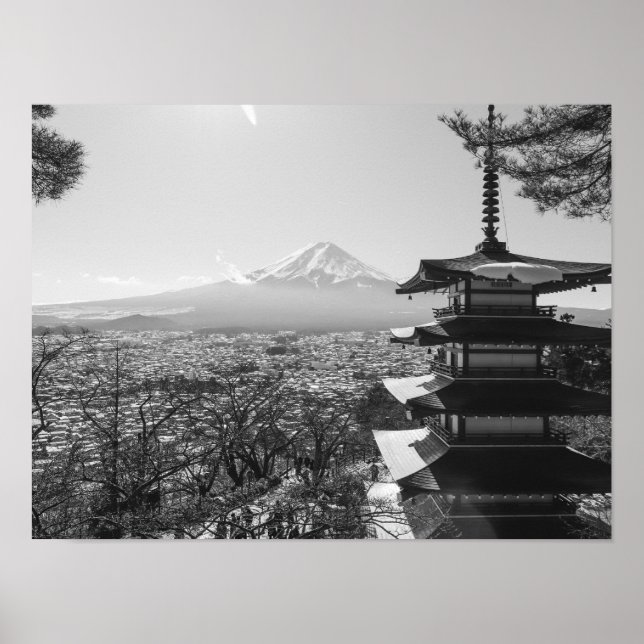 Poster Monte Fuji Japão - Paisagem Cênica (Frente)