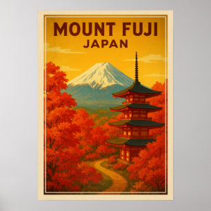 Poster Monte Fuji Japão V02