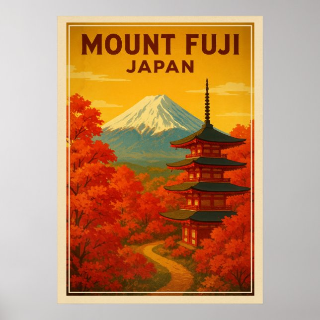 Poster Monte Fuji Japão V02 (Frente)