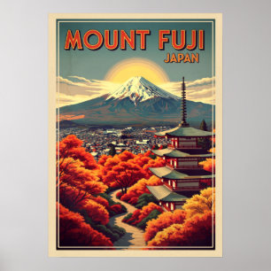 Poster Monte Fuji Japão V04