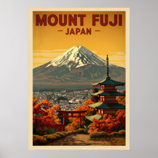 Poster Monte Fuji Japão V06