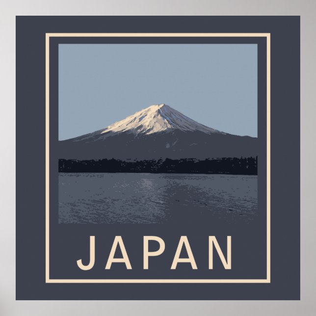 Poster Monte Fuji no Japão (Frente)