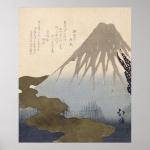 Póster Monte Fuji sob a neve