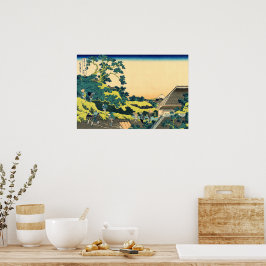 Poster Monte Fuji Visto Da Passagem De Mishima Hokusai 18