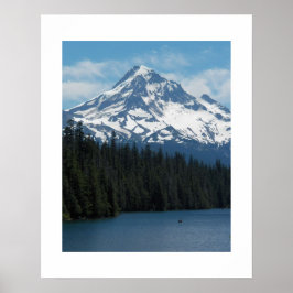 Poster Monte Hood e Lago Fotográfico Cênico