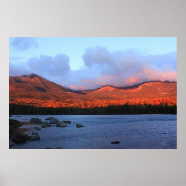 Poster Monte Katahdin Sunrise (Frente)