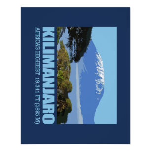 Póster Monte Kilimanjaro