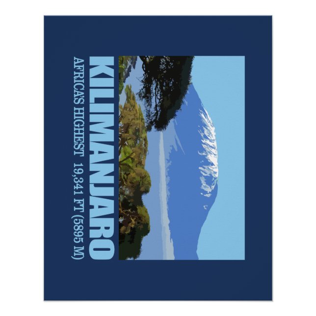 Póster Monte Kilimanjaro (Frente)