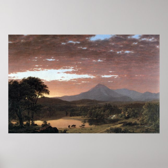 Póster Monte Ktaadn (Katahdin) por Igreja Frederic Edwin (Frente)