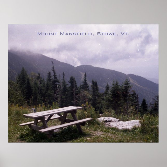 Póster Monte Mansfield, Stowe... (Frente)