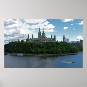Póster Monte Ottawa Canadá do parlamento