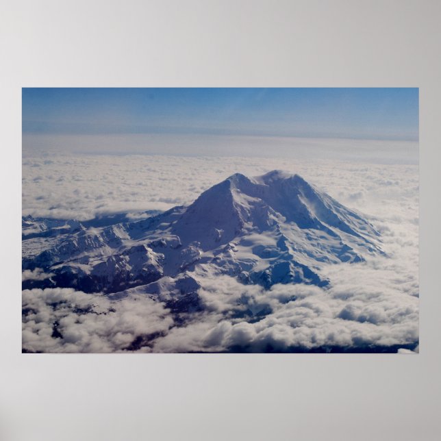 Póster Monte Rainier a 25.000 pés (Frente)