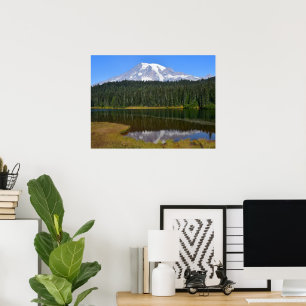 Poster Monte Rainier e Reflection Lake