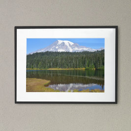 Poster Monte Rainier e Reflection Lake