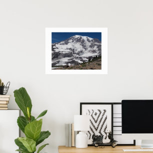 Poster Monte Rainier Glacier Vista Foto