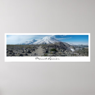 Póster Monte Rainier Panorama