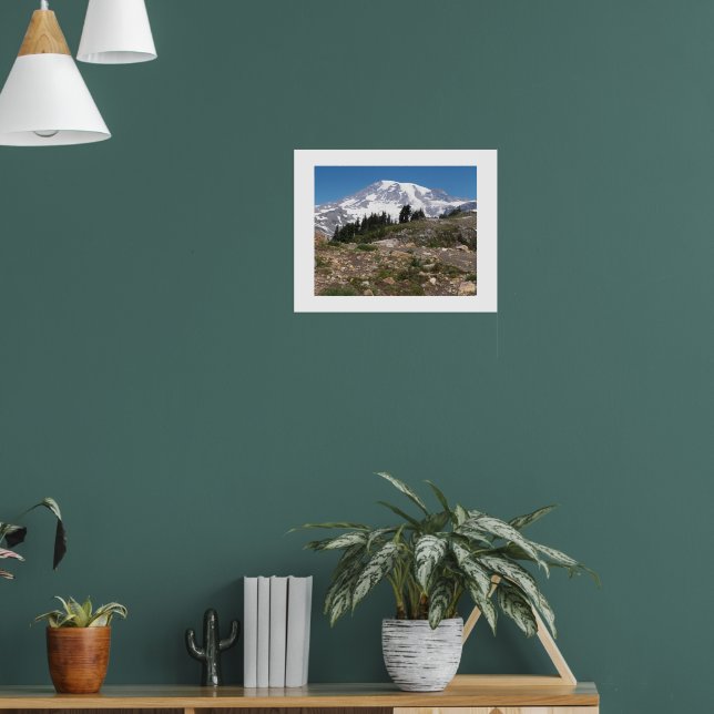 Poster Monte Rainier Subalpine Paisagem Fotográfica (Sala de Estar 1)