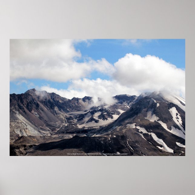 Póster Monte Rua Helens lava domo 2 (Frente)