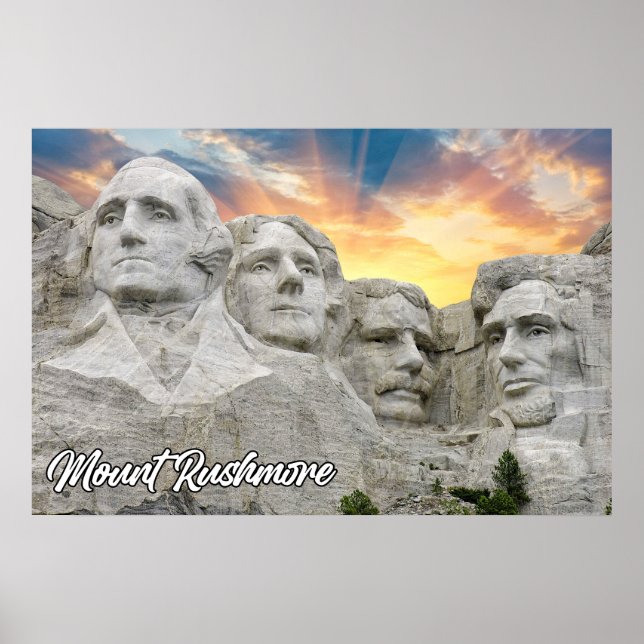 Poster Monte Rushmore, Keystone, Dakota do Sul (Frente)
