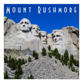 Póster Monte Rushmore - Poster brilhante