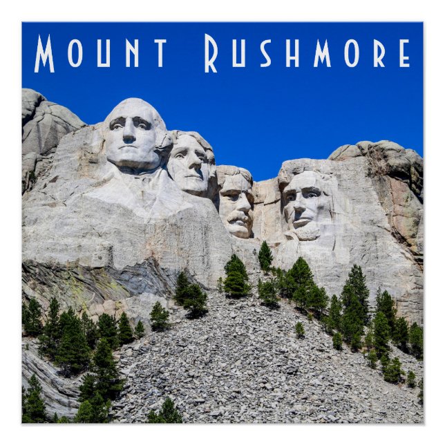 Póster Monte Rushmore - Poster brilhante (Frente)